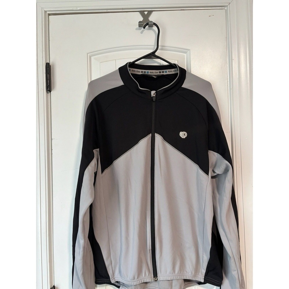 Pearl Izumi Mens Gray 3/4 Zip L/S Ultra Sensor Cycling Jersey Pullover X-Large